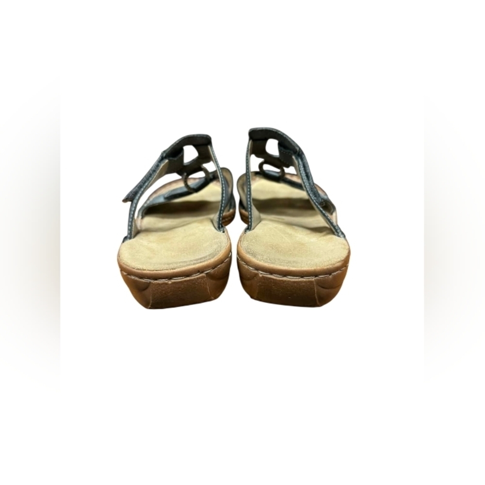 Rieker Strappy Velcro Sandals Tan Gray Size 37 EUC - Picture 7 of 9